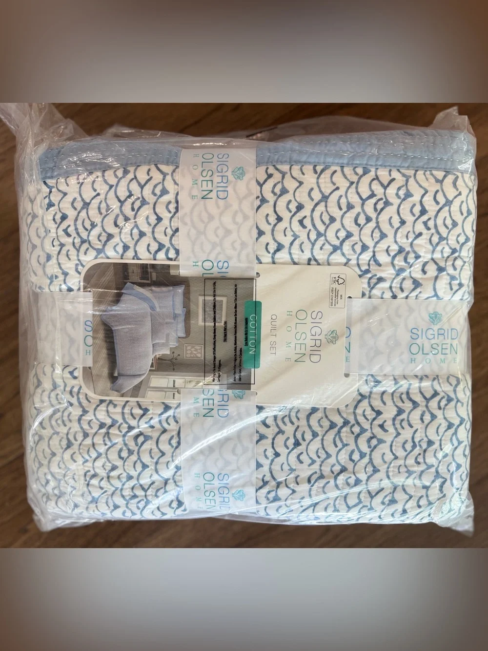 🎉LAST CHANCE🎉 BEACH TO BISTRO BY SIGRID OLSEN Cotton Block Print Quilt Set